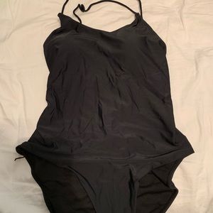 One piece black swimsuit